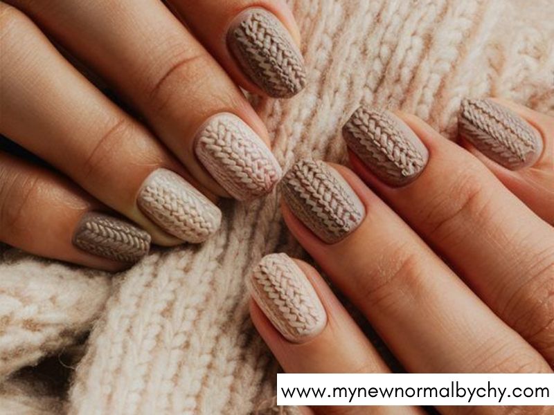 Cozy-Sweater-Nail-Art-Designs-for-Fall
