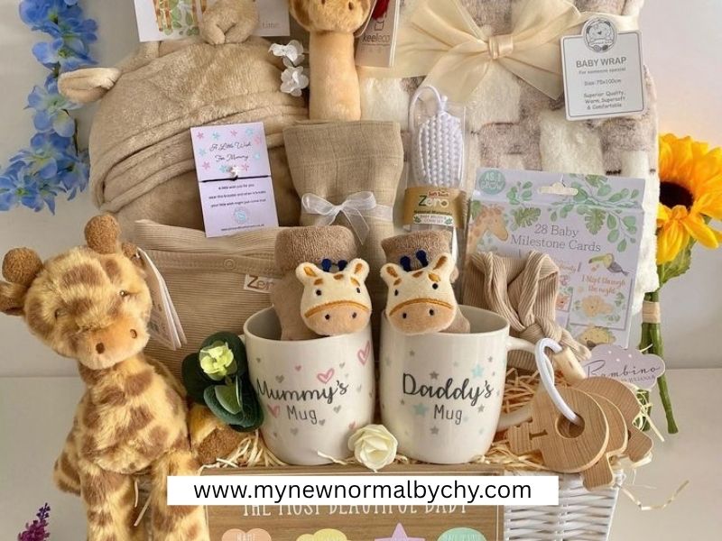 Just-for-Mom-Gift-Basket-Baby-Shower-Gift-Basket-Ideas-for-a-New-Mom-and-Baby