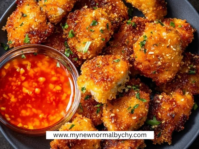 Crispy-Chicken-Bites-Simple-New-Year's-Eve-Party-Food-and-Drink-Ideas