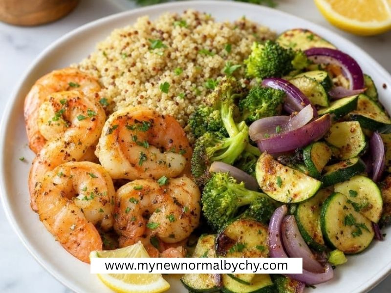 Shrimp-Quinoa-and-Roasted-Vegetable-Bowl-High-Protein-Quinoa-and-Shrimp-Dinner-Ideas