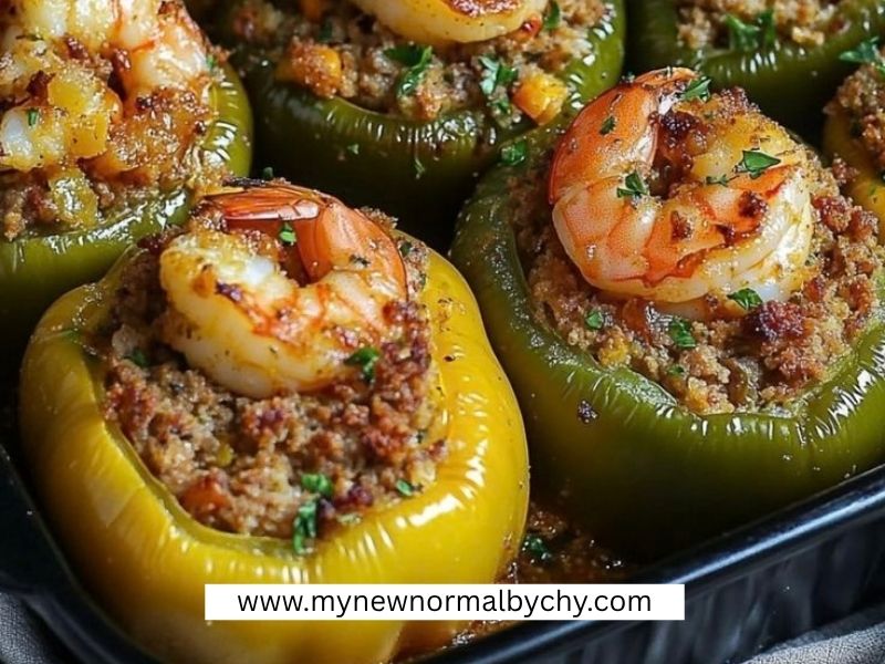 Shrimp-and-Quinoa-Stuffed-Bell-Peppers